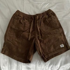 Brown Corduroy Shorts